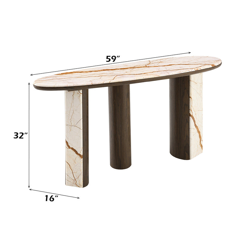 Haidar Console Table W/Marble Top - AC04567