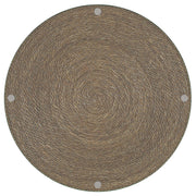 Halden Round Woven Seagrass Accent Side Table Light Brown - 930270