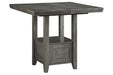 Hallanden Gray Counter Height Dining Extension Table - Gate FurnitureCounter Height Table