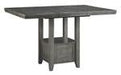 Hallanden Gray Counter Height Dining Extension Table - Gate FurnitureCounter Height Table