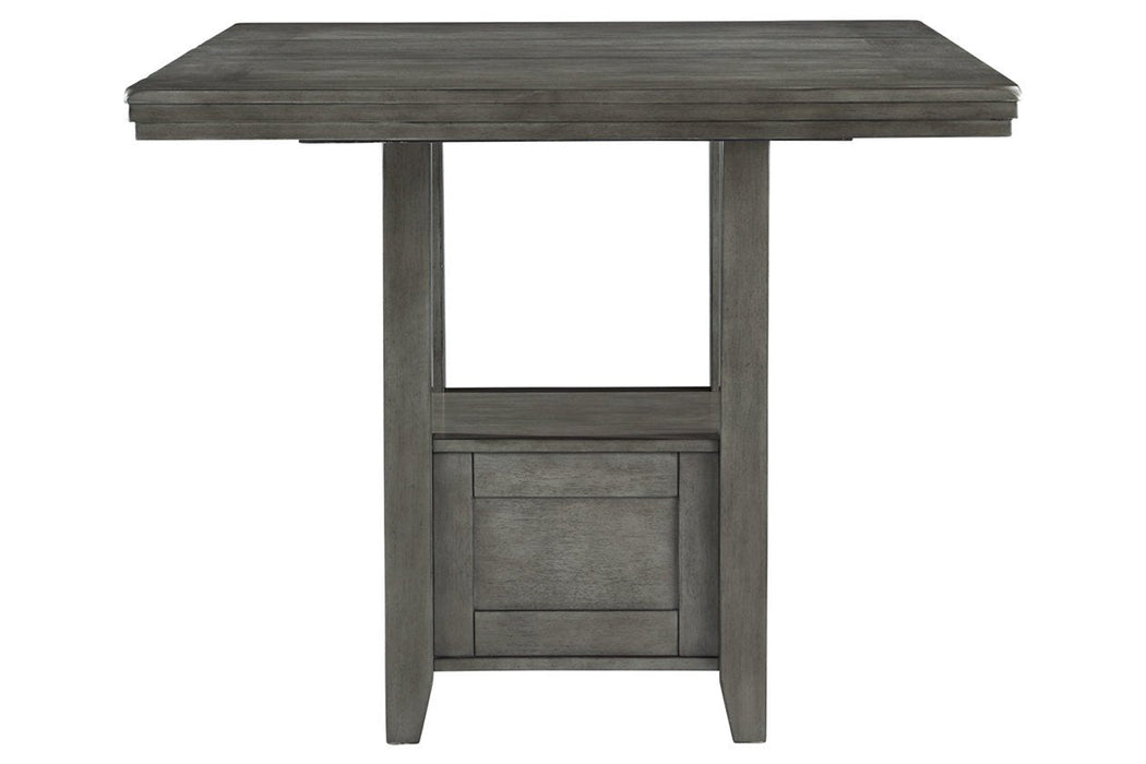 Hallanden Gray Counter Height Dining Extension Table - Gate FurnitureCounter Height Table