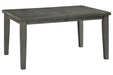 Hallanden Gray Dining Extension Table - Gate FurnitureDining Table