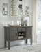 Hallanden Gray Dining Server - Gate FurnitureCabinet