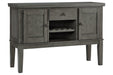 Hallanden Gray Dining Server - Gate FurnitureCabinet