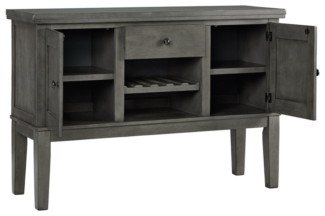 Hallanden Gray Dining Server - Gate FurnitureCabinet