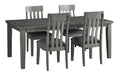 Hallanden Gray Dining Set - Gate FurnitureDining Room Set