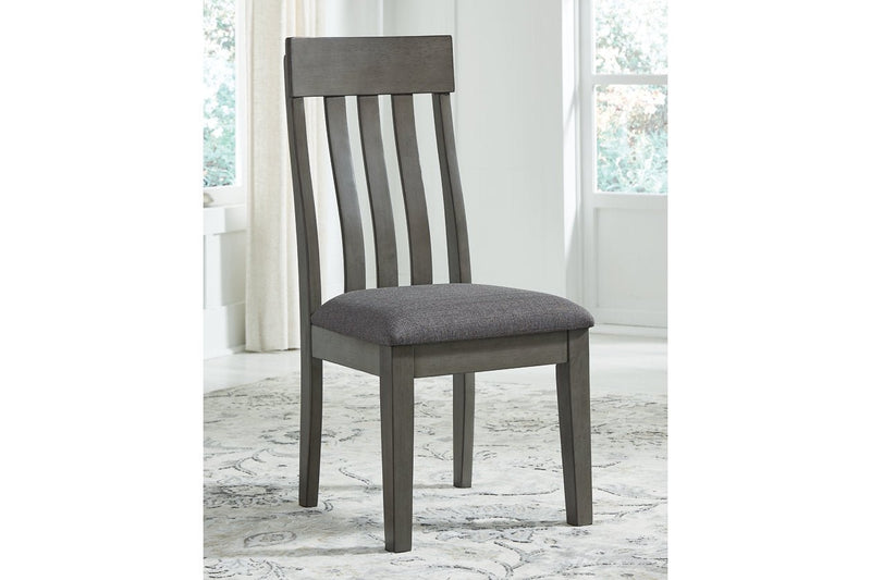 Hallanden Gray Dining Table, 4 Chairs, and Bench - Gate FurnitureDining Room Set