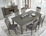 Hallanden Gray Extendable Dining Set - Gate FurnitureDining Room Set