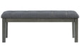 Hallanden Two - tone Gray 50" Dining Bench - Gate FurnitureAccent Bench