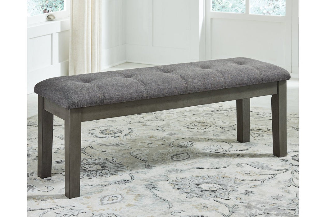 Hallanden Two - tone Gray 50" Dining Bench - Gate FurnitureAccent Bench