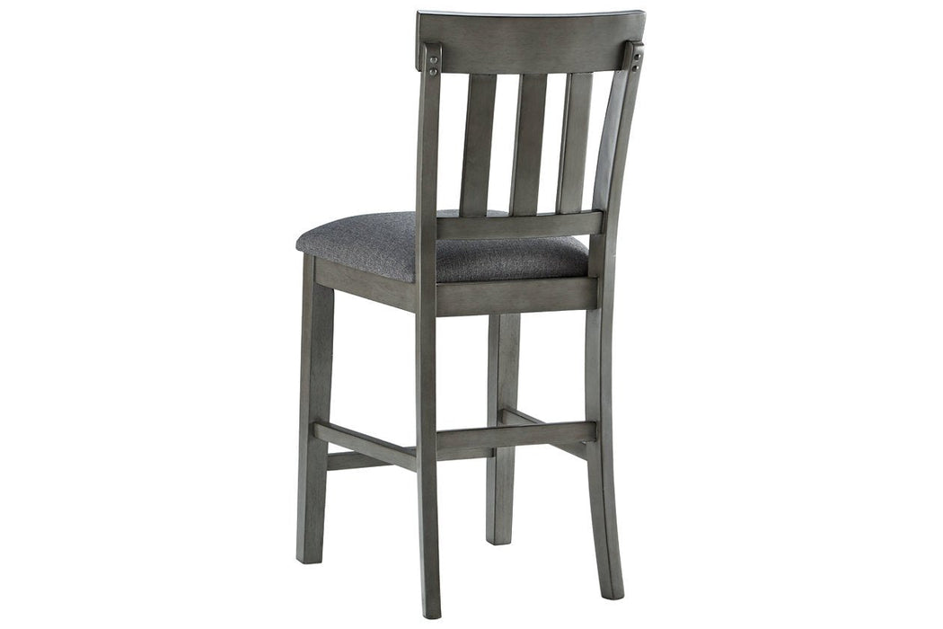 Hallanden Two - tone Gray Counter Height Bar Stool (Set of 2) - Gate FurnitureDining Chair