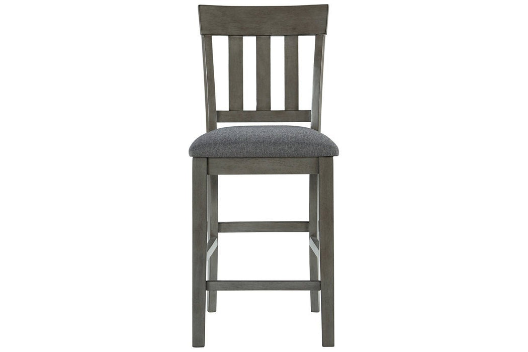 Hallanden Two - tone Gray Counter Height Bar Stool (Set of 2) - Gate FurnitureDining Chair