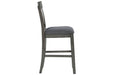 Hallanden Two - tone Gray Counter Height Bar Stool (Set of 2) - Gate FurnitureDining Chair