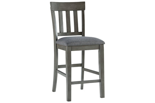 Hallanden Two - tone Gray Counter Height Bar Stool (Set of 2) - Gate FurnitureDining Chair