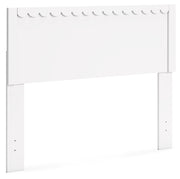 Hallityn Full Panel Headboard with Dresser, Chest and 2 Nightstands in White - PKG019034