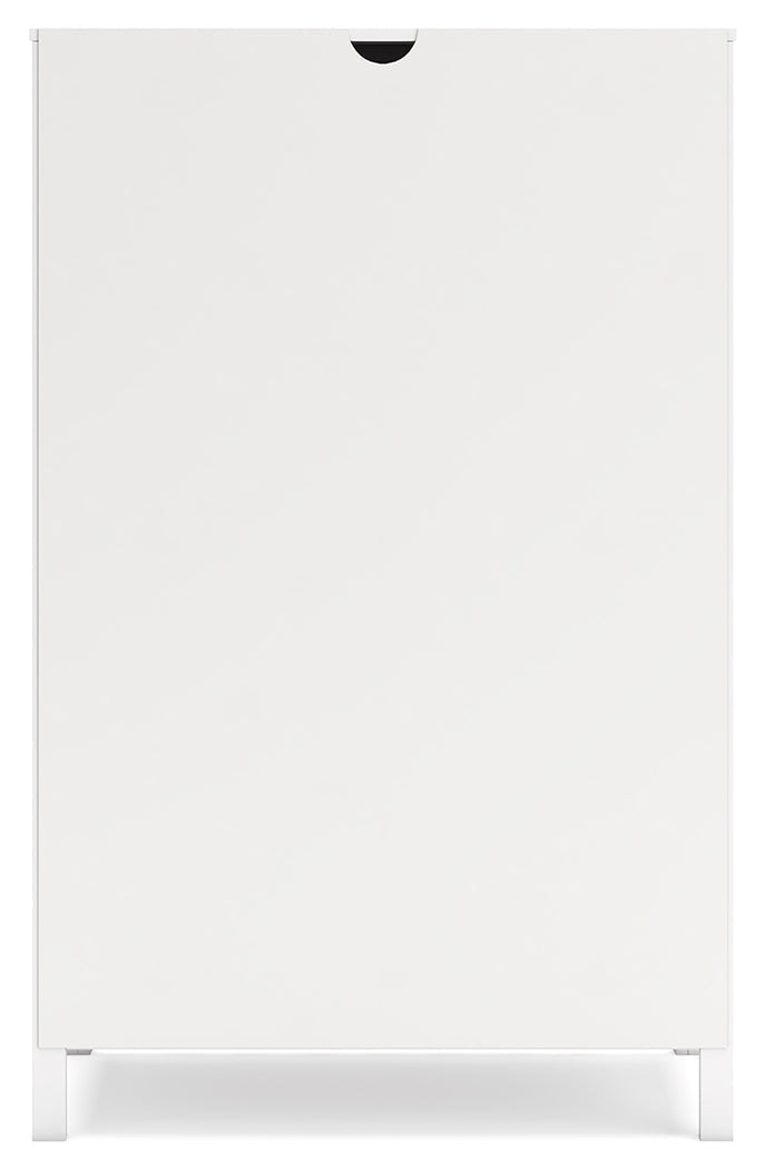 Hallityn Full Platform Bed with Dresser and Chest in White - PKG018818