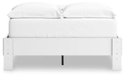 Hallityn Full Platform Bed with Dresser and Nightstand in White - PKG018817