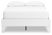 Hallityn Full Platform Bed with Dresser in White - PKG018816