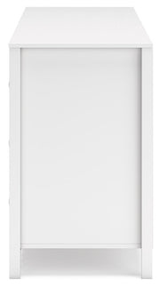 Hallityn Full Tent Bed with Dresser in White - PKG018824