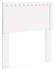 Hallityn Twin Panel Headboard with Dresser and Chest in White - PKG018830