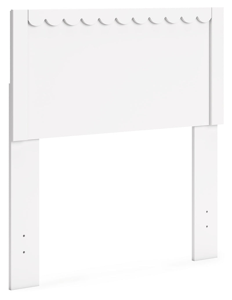 Hallityn Twin Panel Headboard with Dresser, Chest and 2 Nightstands in White - PKG019032