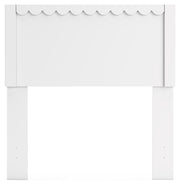 Hallityn Twin Panel Headboard with Dresser, Chest and Nightstand in White - PKG018831