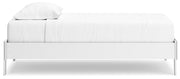 Hallityn Twin Platform Bed with Dresser and Chest in White from Ashley - Lara Furniture