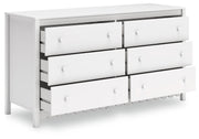 Hallityn Twin Platform Bed with Dresser, Chest and Nightstand in White - PKG018815