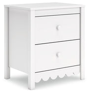 Hallityn Twin Tent Bed with Nightstand in White - PKG018964