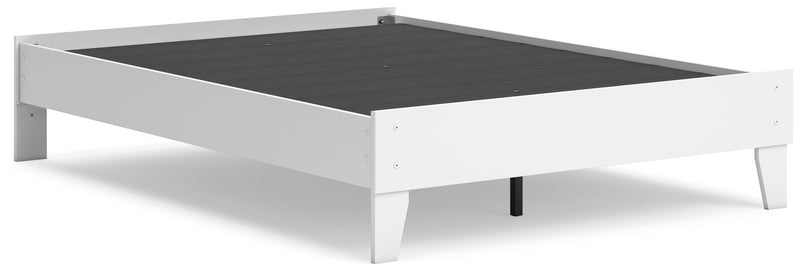 Hallityn White Full Platform Bed - EB1810-112