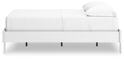 Hallityn White Full Platform Bed - EB1810-112