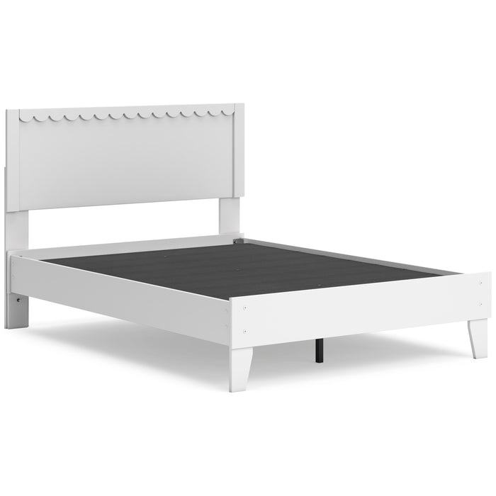 Hallityn White Youth Panel Platform Bedroom Set - Gate FurnitureYouth Bedroom Set