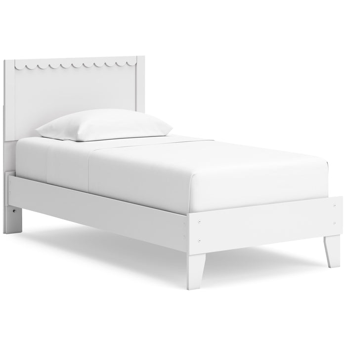 Hallityn White Youth Panel Platform Bedroom Set - Gate FurnitureYouth Bedroom Set