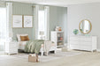 Hallityn White Youth Platform Bedroom Set - Gate FurnitureYouth Bedroom Set