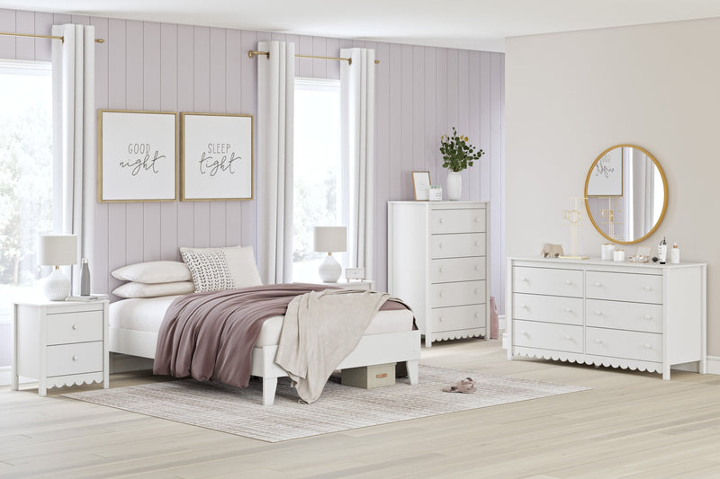 Hallityn White Youth Platform Bedroom Set from Ashley - Lara Furniture