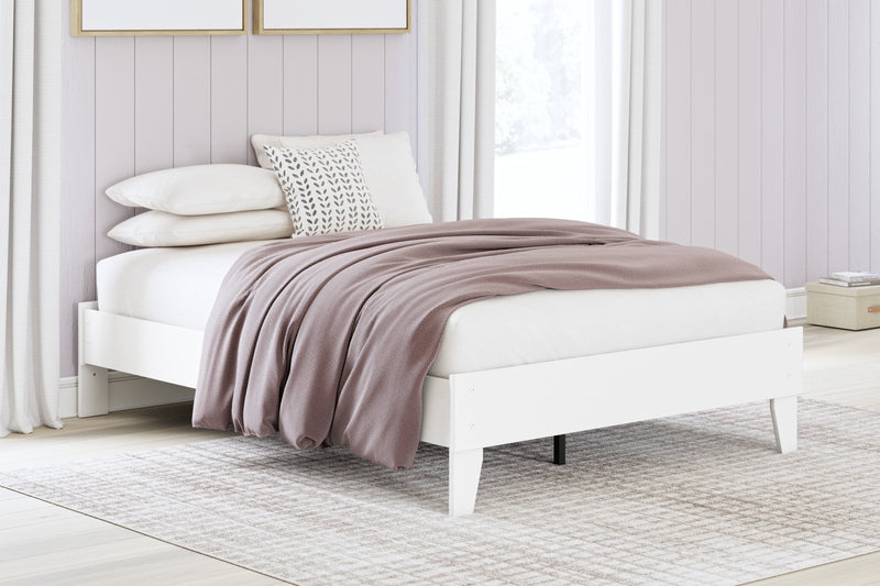 Hallityn White Youth Platform Bedroom Set from Ashley - Lara Furniture