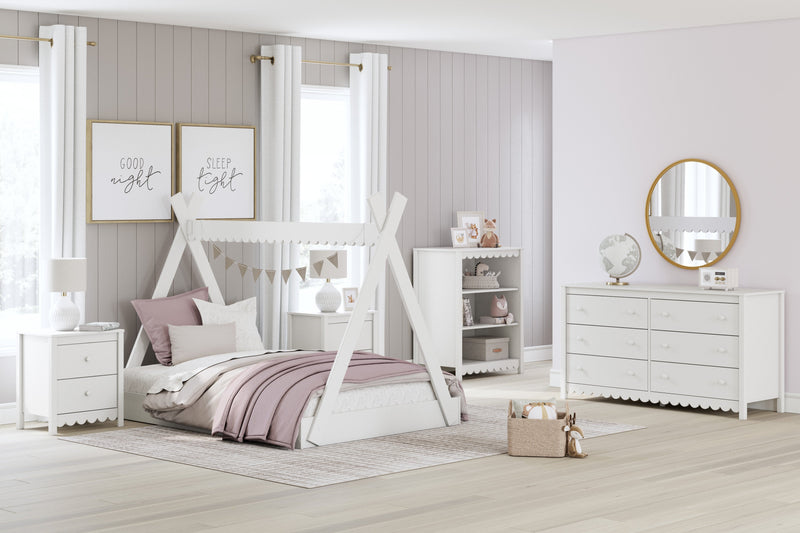 Hallityn White Youth Tent Bedroom Set - Lara FurnitureYouth Bedroom Set