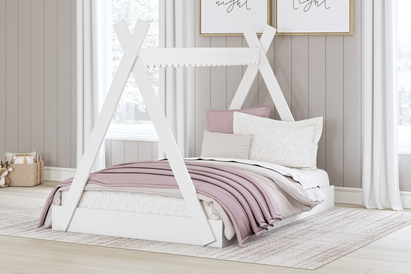 Hallityn White Youth Tent Bedroom Set - Lara FurnitureYouth Bedroom Set