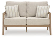 Hallow Creek Outdoor Loveseat with Cushion - P560-835