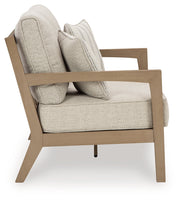 Hallow Creek Outdoor Loveseat with Cushion - P560-835