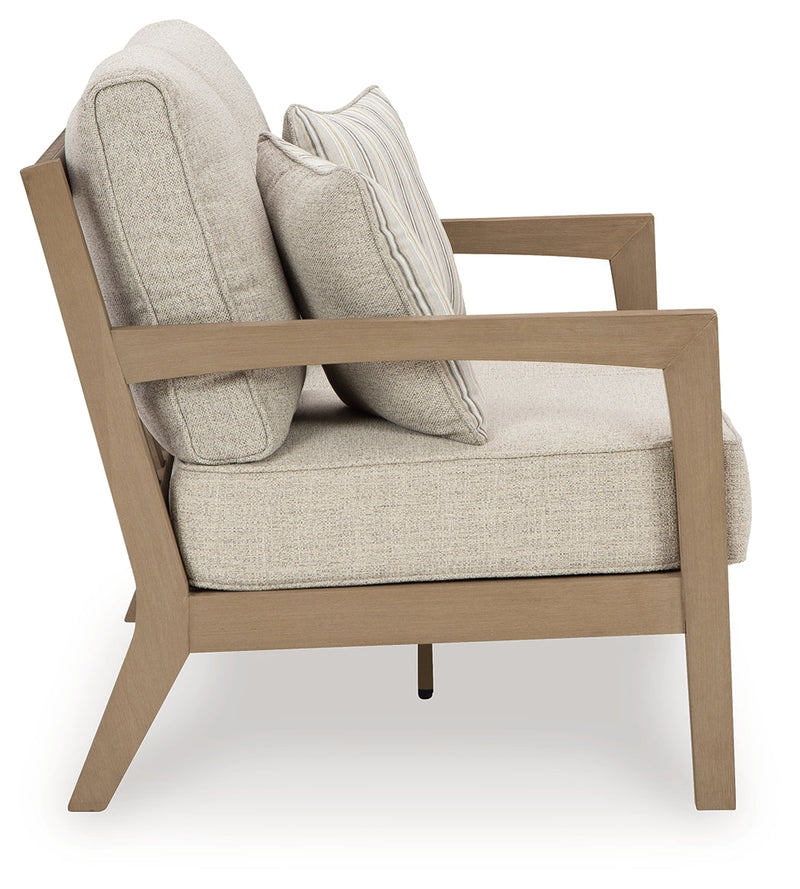 Hallow Creek Outdoor Loveseat with Cushion - P560-835