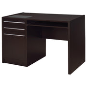 Halston 47-inch 2-drawer Office Desk with Cabinet Cappuccino - 800702