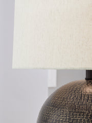Hambell 2-Piece Table Lamp Set in Black/Gold Finish - PKG016435