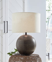 Hambell Black/Gold Finish Table Lamp - L207434