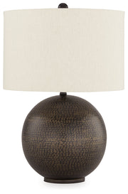 Hambell Black/Gold Finish Table Lamp - L207434