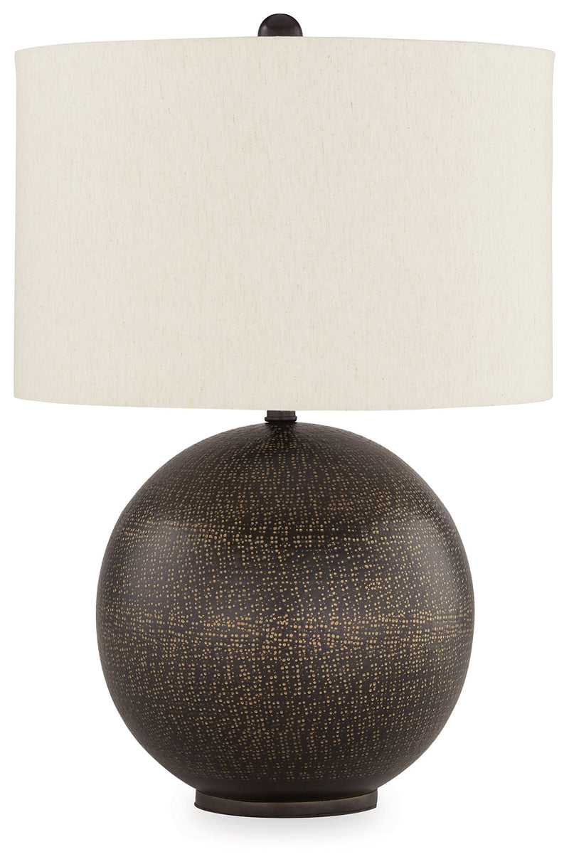 Hambell Black/Gold Finish Table Lamp - L207434