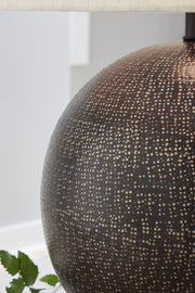 Hambell Black/Gold Finish Table Lamp - L207434
