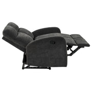 Hamilton 2-piece Chenille Manual Reclining Sofa Set Charcoal Grey - 603374-S2