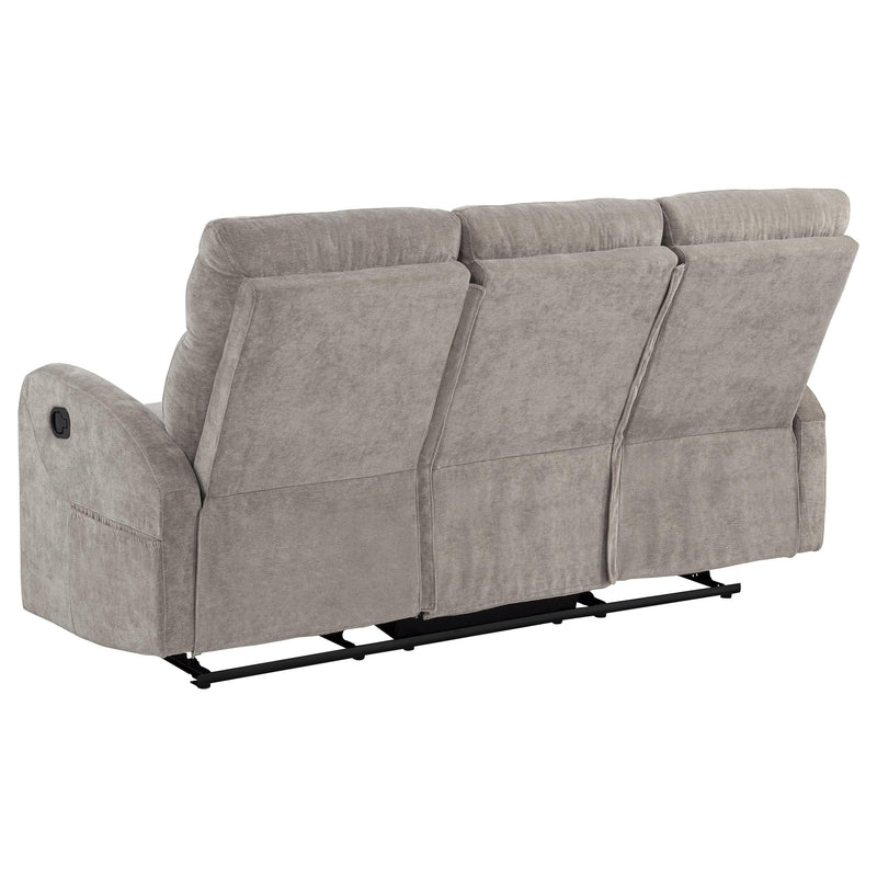 Hamilton 2-piece Chenille Manual Reclining Sofa Set Sand - 603371-S2