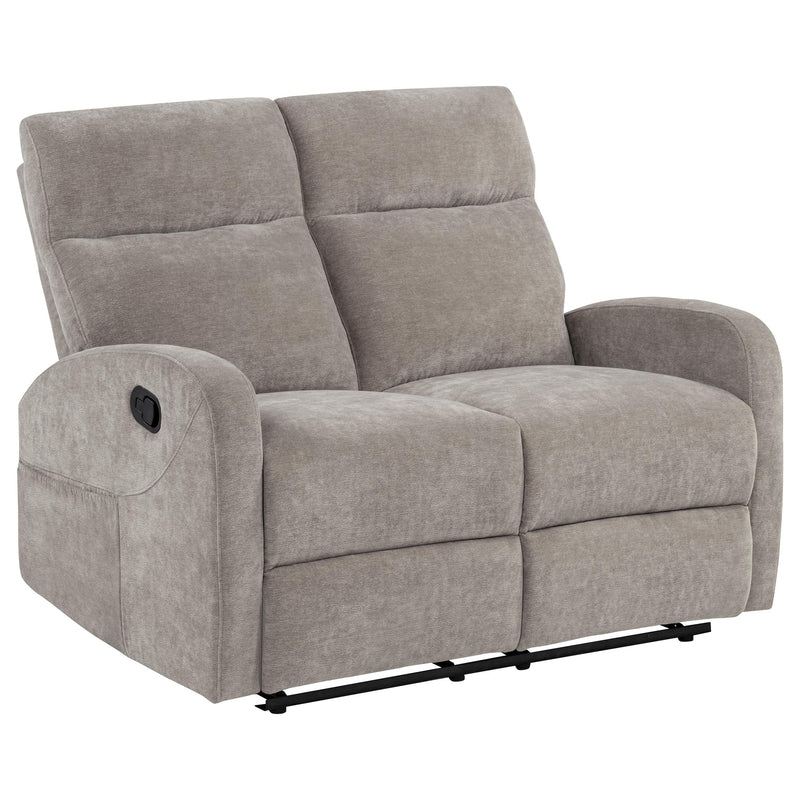 Hamilton 2-piece Chenille Manual Reclining Sofa Set Sand - 603371-S2